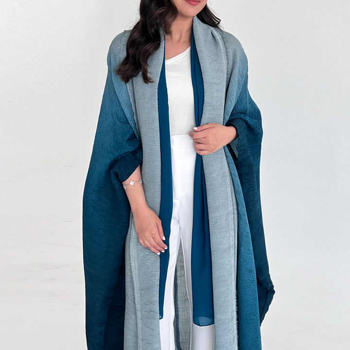 Miyake colorful abaya 