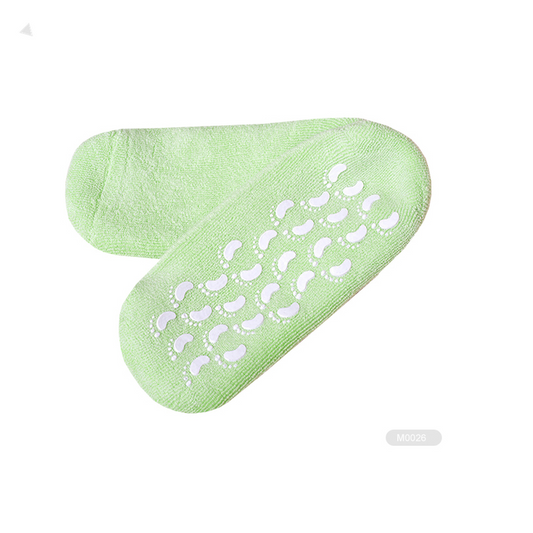 Rubber Gel Socks for Dry Feet Heel Insoles Spa Socks KAITE-1-M0063 