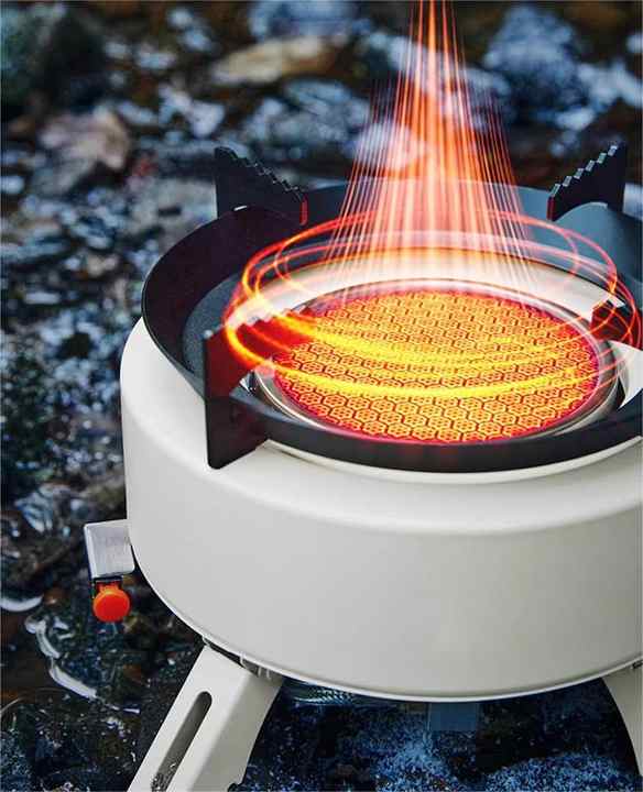 Camping Gas Stove, Portable Outdoor Windproof Folding 