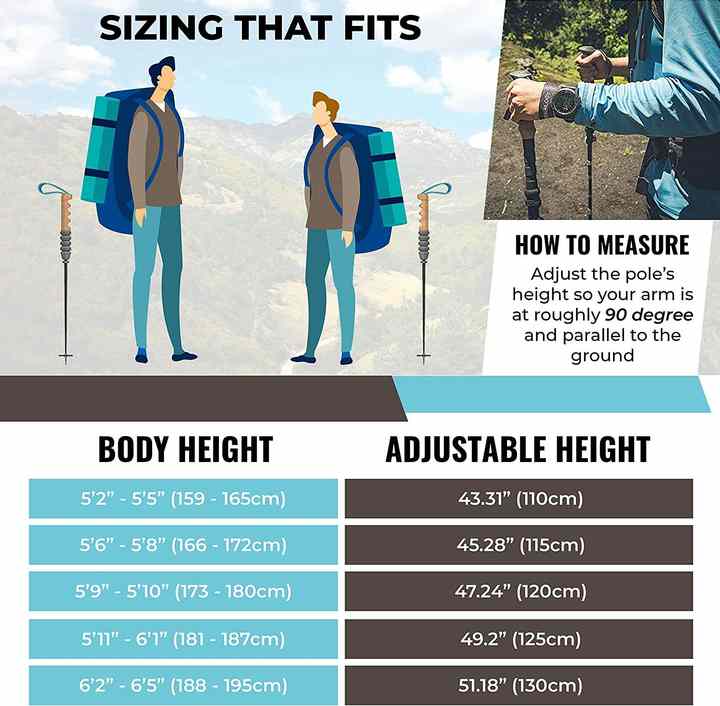 Adjustable Portable Hiking Pole from the 