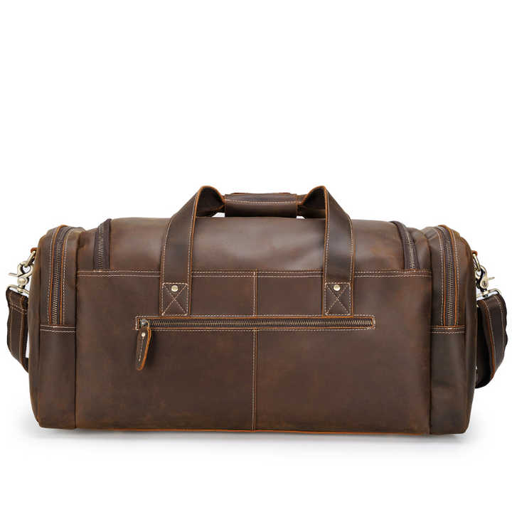 حقائب سفر مخصصة كبيرة السعة من الجلد الطبيعي