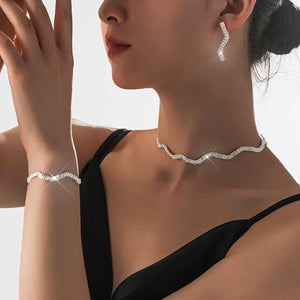 Yiwu Cheapest Wedding Jewelry Fashion Jewelry Set 