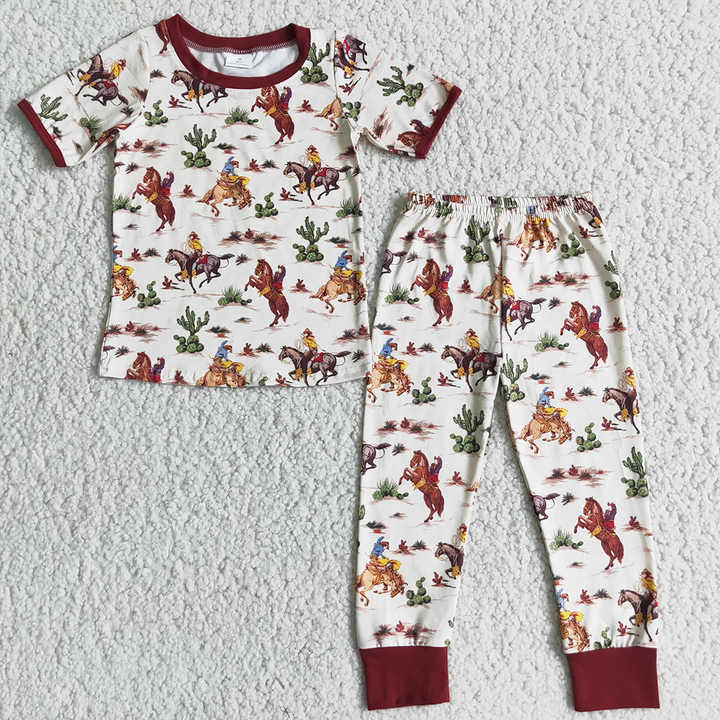 Kids' long-sleeved pajama set 