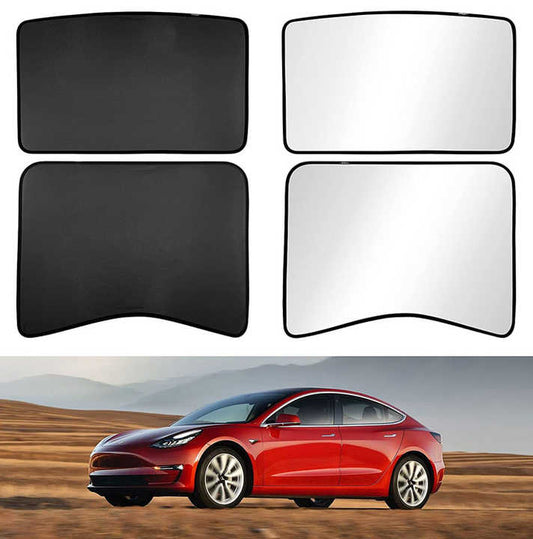2022 Model 3 4-Piece Roof and Rear Sunshade, Double 