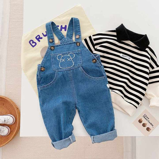 Our factory direct sale Korean style baby clothes set for little boys. 