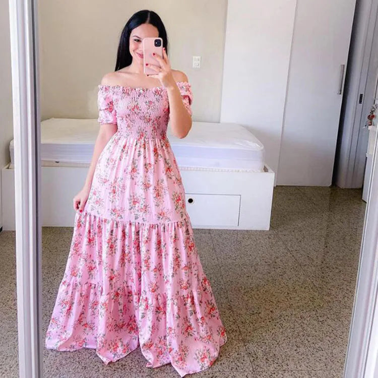 Women's off-shoulder summer dress 
