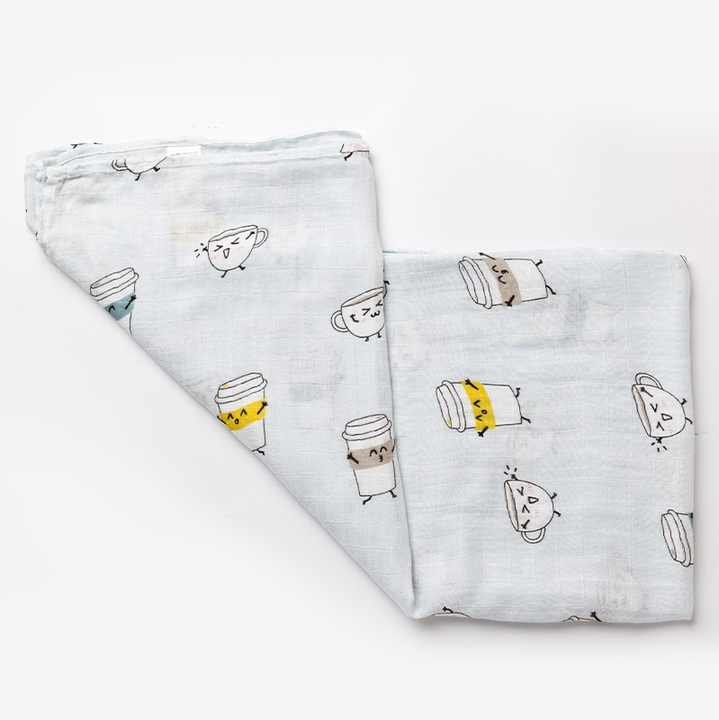 Muslintree Wholesale Cute Printed Baby-بطانية أطفال مطبوعة