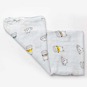 Muslintree Wholesale Cute Printed Baby Swaddle Bamboo. 