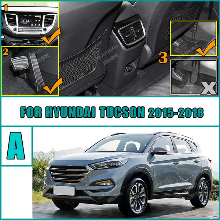 حصير سيارة من الإكسسوارات الداخلية, لأرضية السيارة من Hyundai Tucson 2015 2016 2017 2018 بطانات قابلة للطي Car Floor Mats Interior Accessories for Hyundai Tucson 2015 2016 2017 2018 Custom Foot Pads for Cars