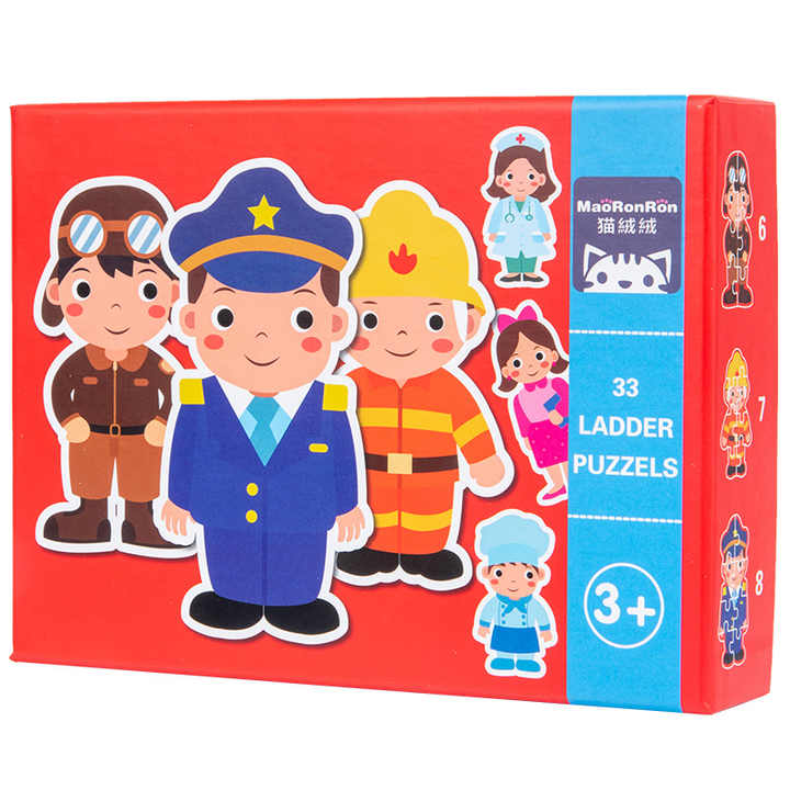 Wooden Learning Card Puzzles Game Early Educational Game. 