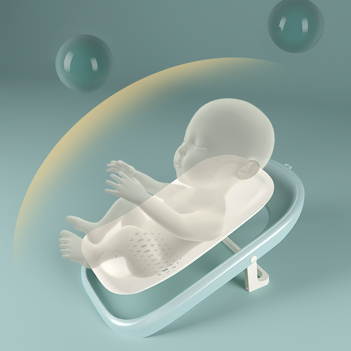 2022 GICA New Baby Bath Tub Set Soft PP and TPE Baby Bath Tub Plastic Seat Infant Bath Support 