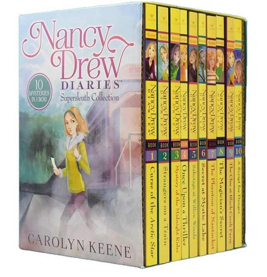 وصلت حديثًا 10 قطع/مجموعة من كتاب رواية مذكرات نانسي درو من مجموعة Supersleuth .. New Nancy Drew Diaries 10-Piece Book Set