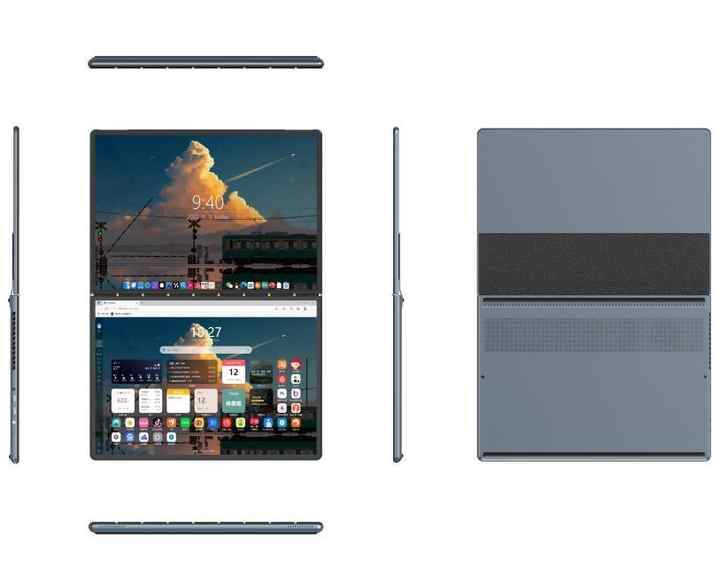 laptop with screen 