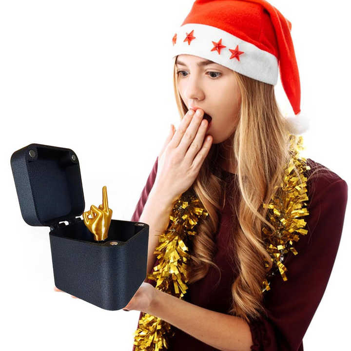 Middle Finger in a Box Spoof Hand Prank 