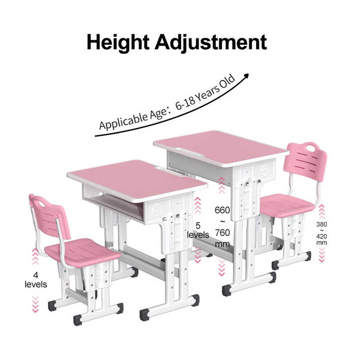 Wooden children's desk with chair 