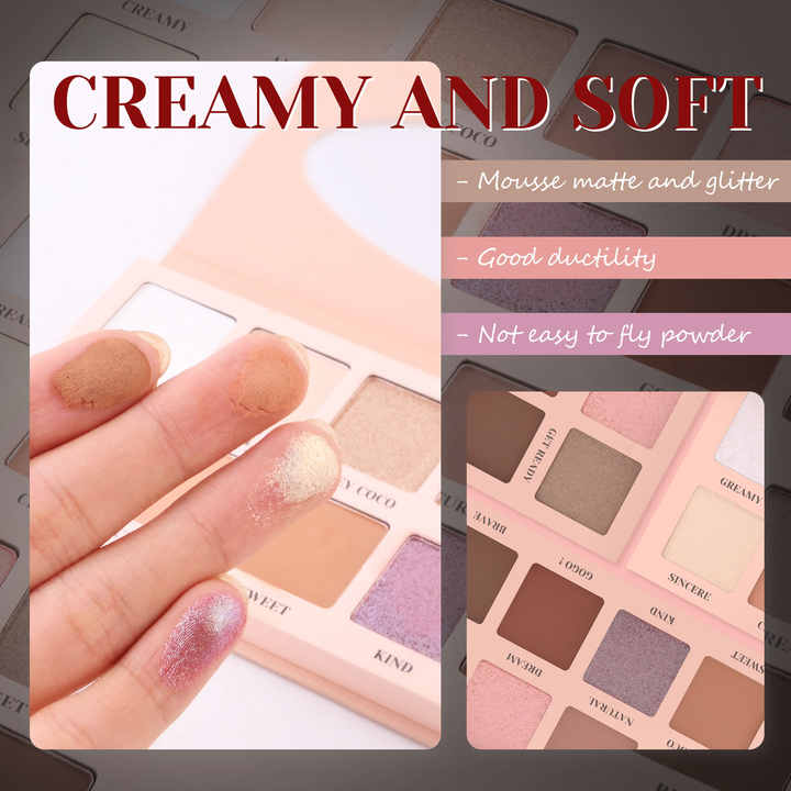 L 12 Colors Pressed Powder Eyeshadow Palette 