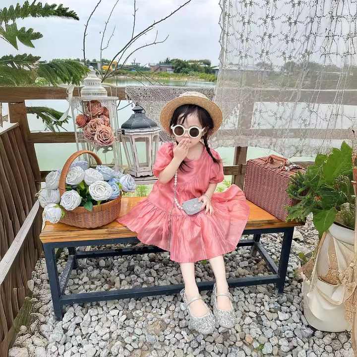 Best-selling Europe spring and summer mommy and me pink jumpsuit new parent-child clothing family clothing 