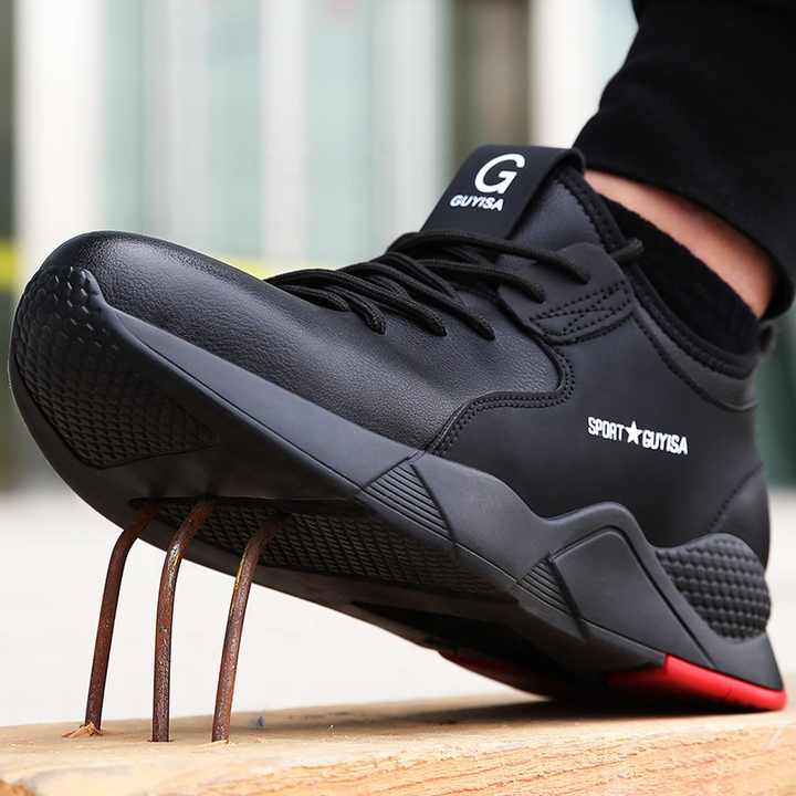 Modern black men's shoes 