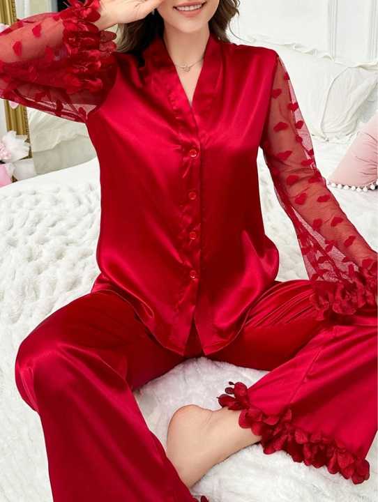 Women's long-sleeved pajamas 