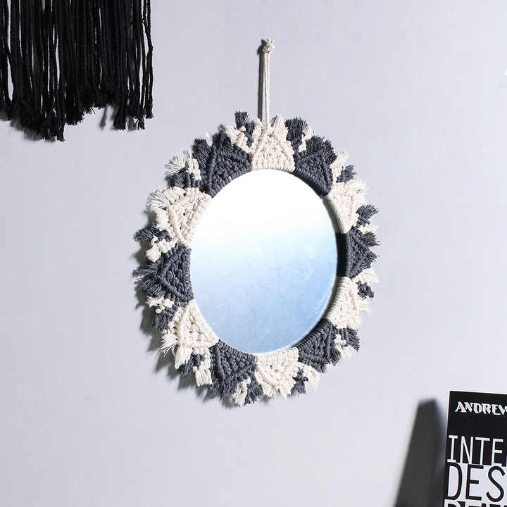 Handwoven flowing macrame decor, hanging decor. 