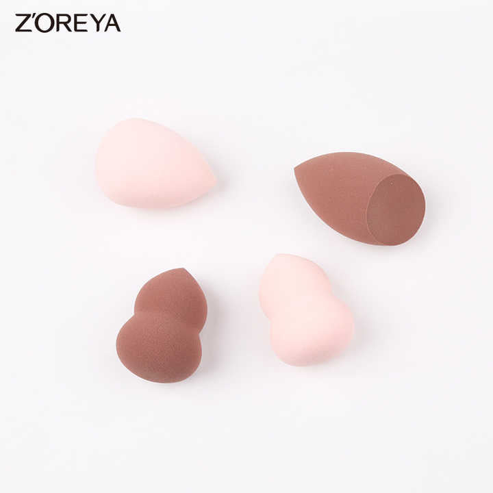 Multi-shaped facial makeup sponge 