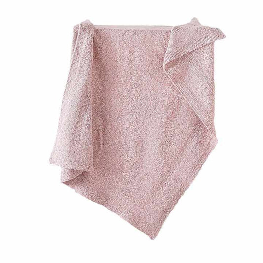 Pure Color Soft Cotton Knitted Blanket 