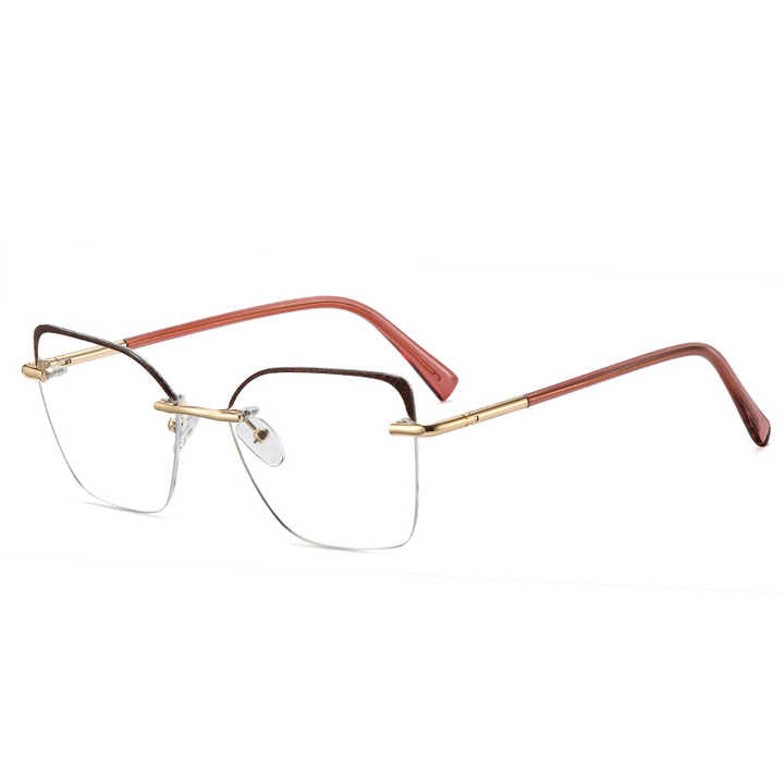 نظارات شمسية نسائية TR90 بدون إطار ، نظارات نسائية ، نظارات نسائية بدون إطار لامعة ، نظارات نسائية ، شعار مخصصTR90 Rimless Women's Sunglasses, Women's Glasses, Women's Rimless Shiny Glasses, Women's Glasses, Custom Logo