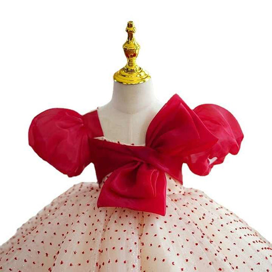 Luxury Red Gold White Ball Gowns 