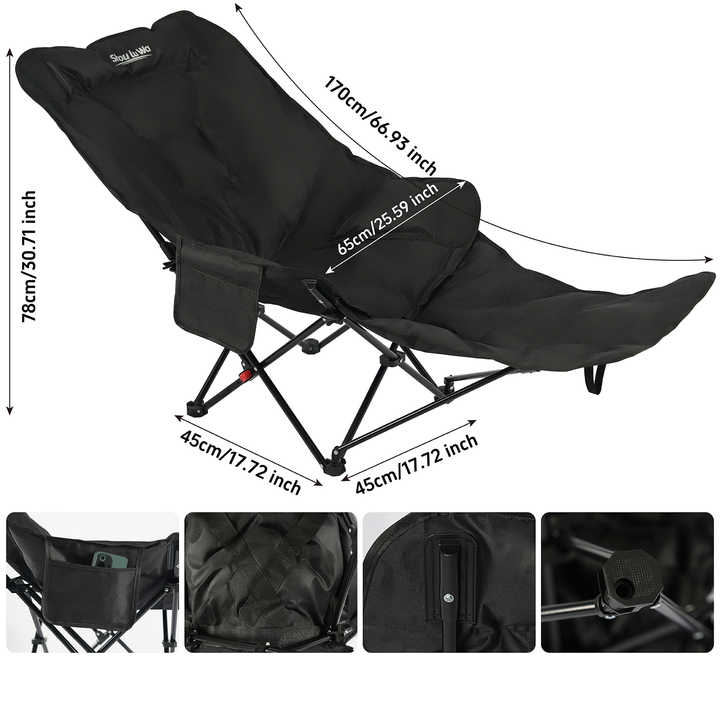 Flash Sale Large Size Portable Folding Lounger Beach 