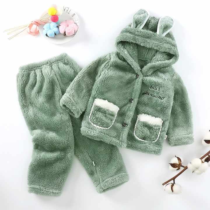 Kids' long-sleeved pajamas set 
