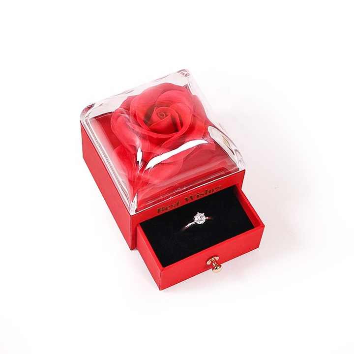Valentines Day Soap Rose Flower Gift-Gift Boxes 
