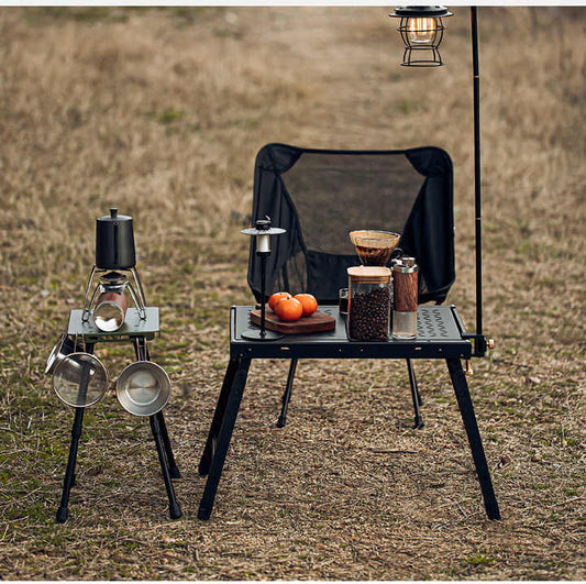 Double Portable Backpack Chair Table Tactical 