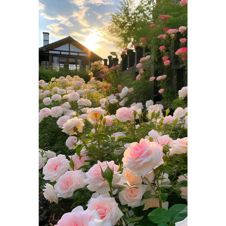 اللوحة الماس جولة مربع الاكريليك -  Custom Diamond Painting Round Square Acrylic