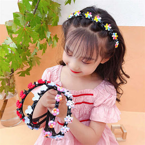 شعر أميرات اكسسوارات لطيف الاطفال الفتيات . Princess Hair Accessories Cute Kids Girls Flower H