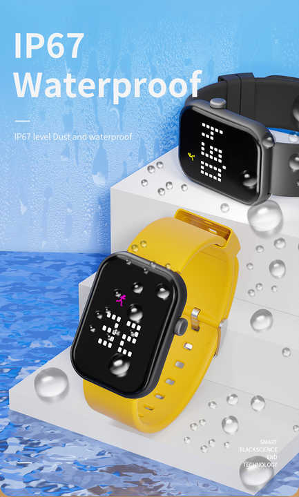 Waterproof Wristwatch with Timer, Vibration and Strap. 