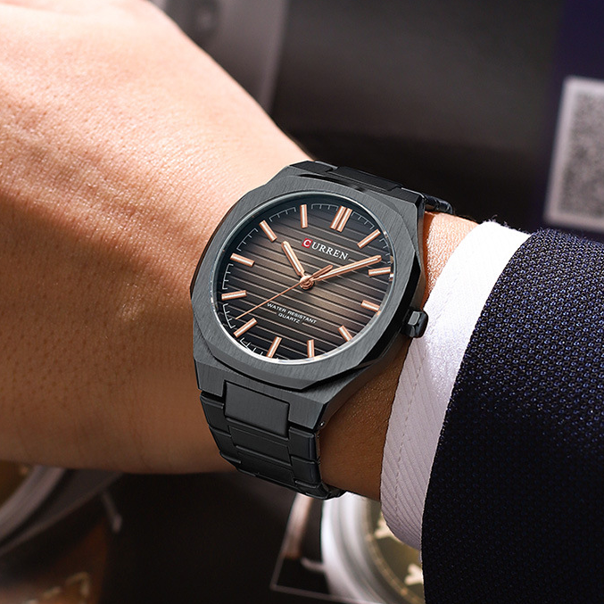ساعة CURREN 8456 للرجال، كوارتز ياباني، عالية . CURREN 8456 Men's Watch, Japanese Quartz