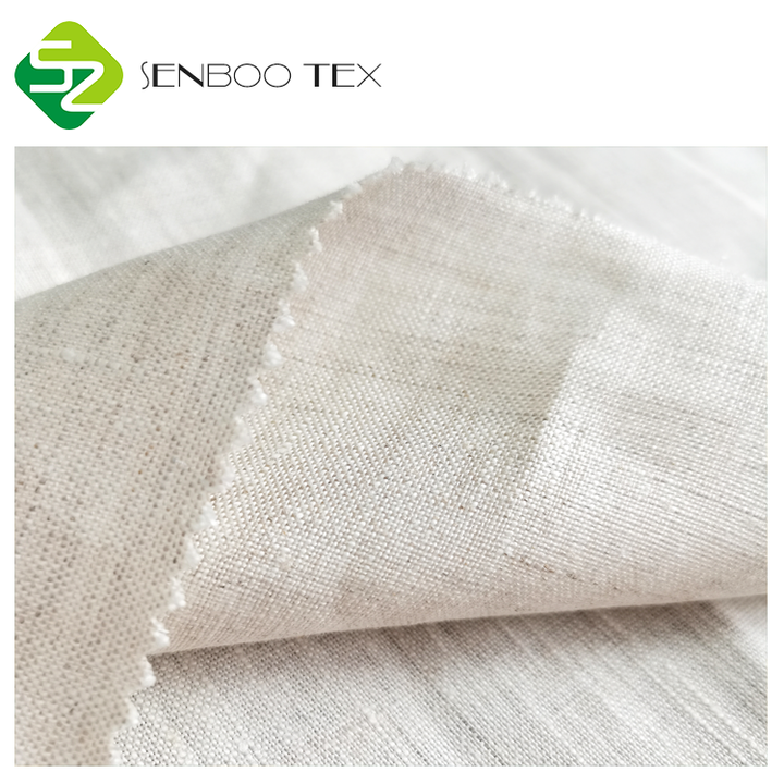 100% Linen Woven Fabric for Bedding and Home Use 