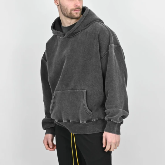 High Street Series Acid Washed Heavy Duty Hoodie 