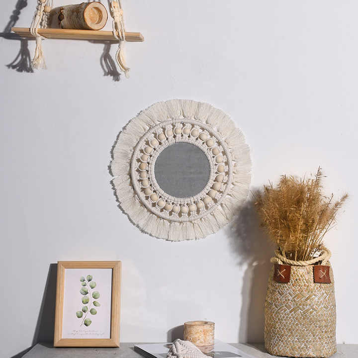 Bohemian macrame home decor hanging tapestry. 
