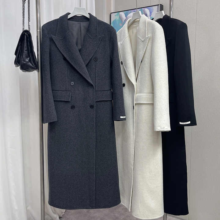 Women's long wool coat