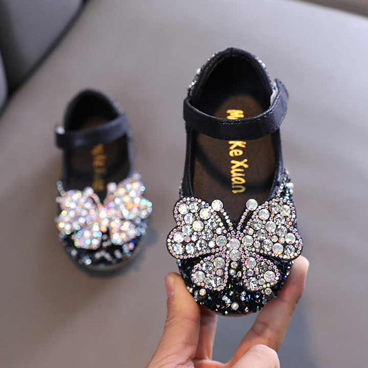 Girls Sequin Flat Shoes 