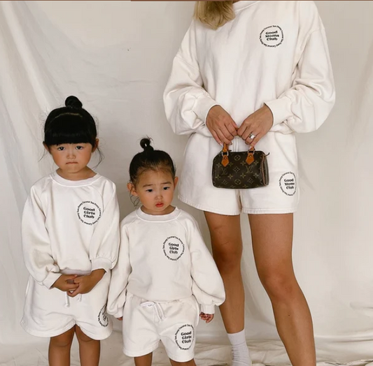 French women's sweatshirt set 