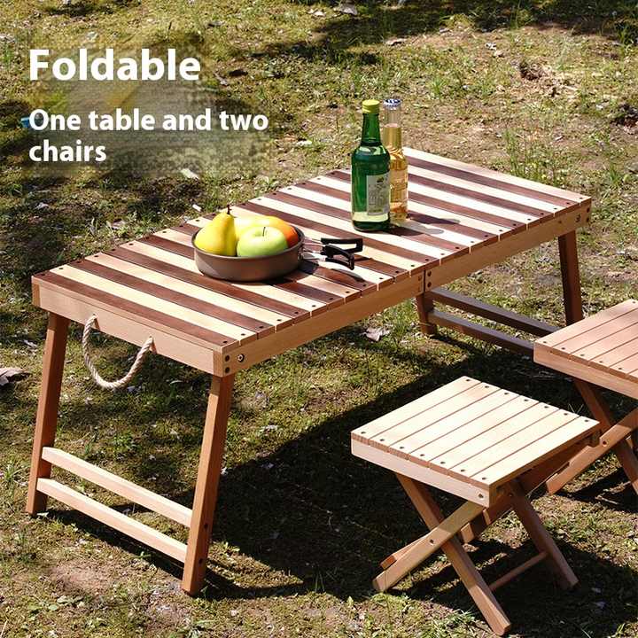 Yezhulin Portable Beech Wood Outdoor Camping Furniture 