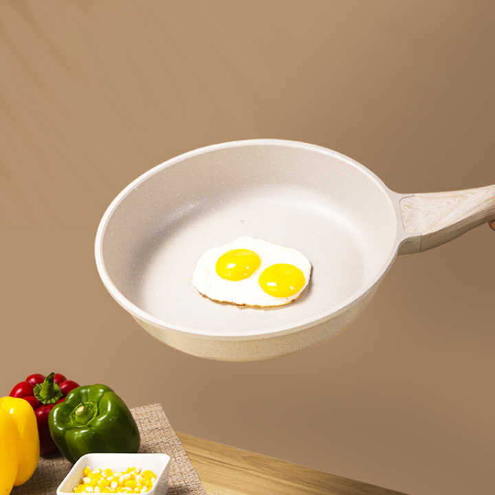 Frying pans cooking 