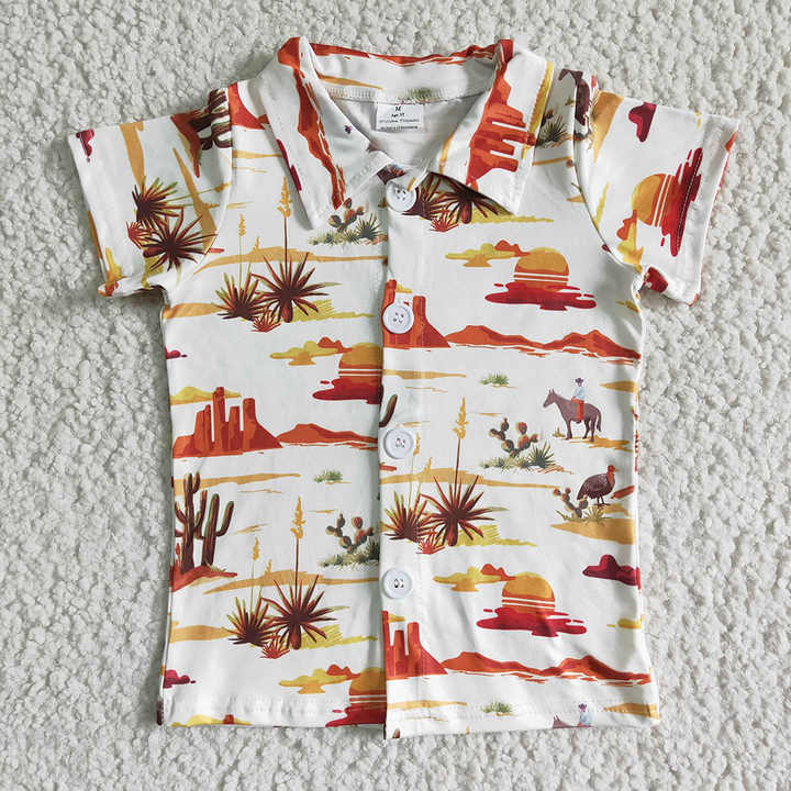 Baby Boys Short Sleeve Western 