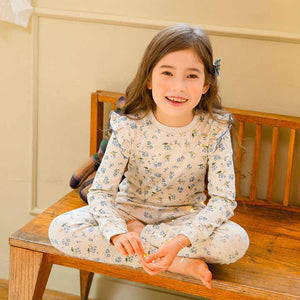 Girls' long-sleeved sleepwear set 
