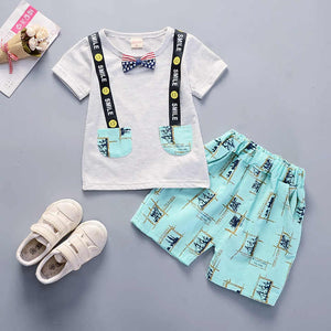 Dropshipping Fashion Baby Boy Clothes Sets Kids Summer 