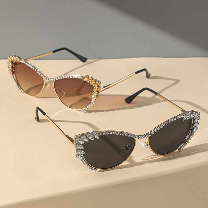 Arrival tweed Style Cat Eye Sunglass-New Sunglasses 