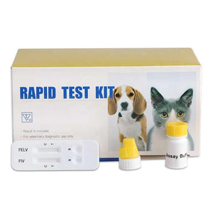 GooDoctor الحيوانات الأليفة مجموعة القطط البيطرية fiv felv اختبار سريع GooDoctor Pet Veterinary Kit Feline FIV FELV Rapid Test