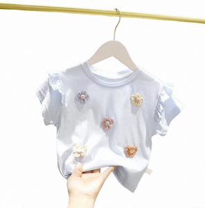 Cute and Soft Baby Skin Friendly Top-Girls' Short Sleeve T-Shirt